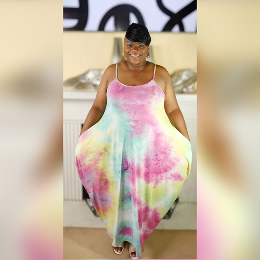 Monae Tie Dye Maxi Dress