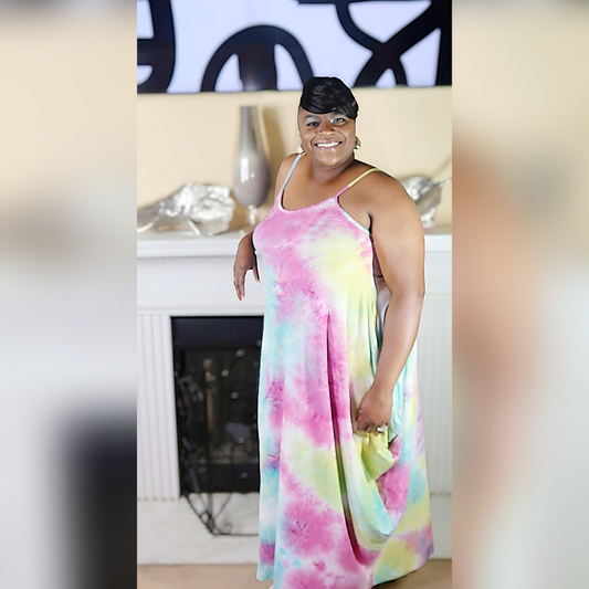 Monae Tie Dye Maxi Dress