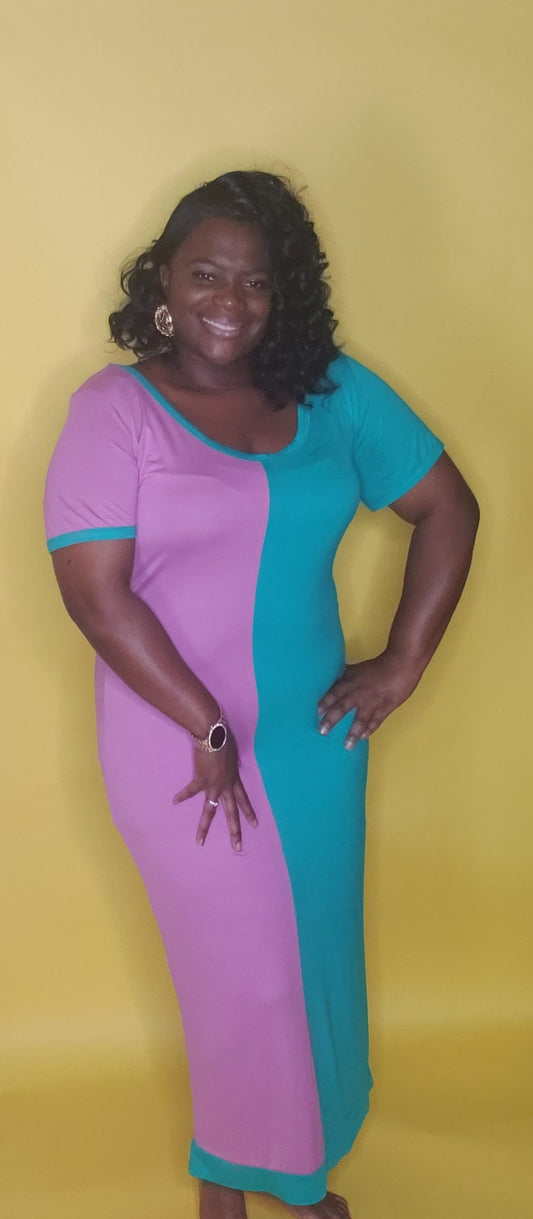 Color Block Dress