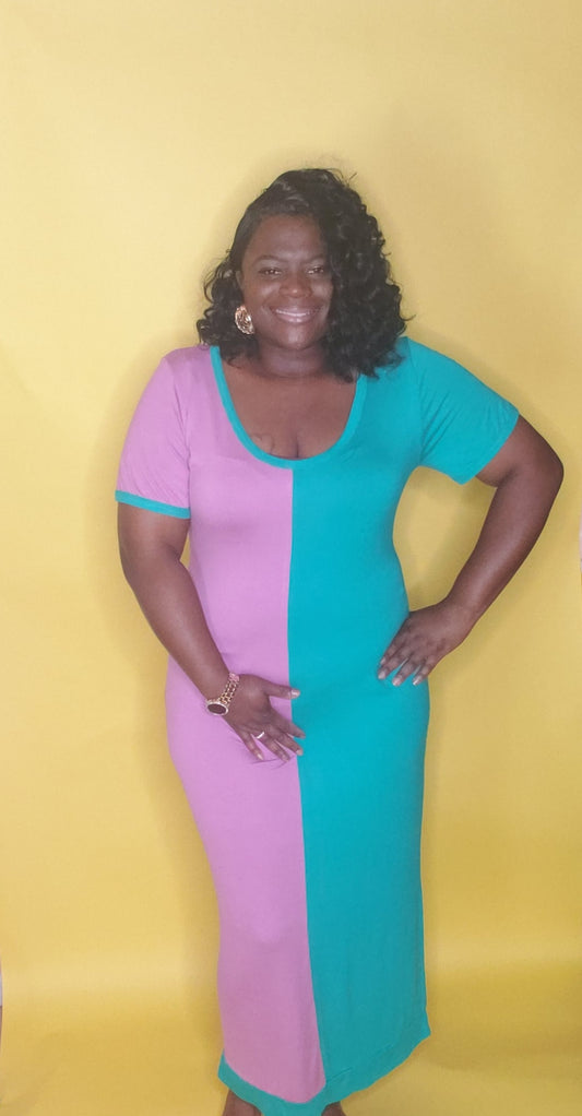Color Block Dress