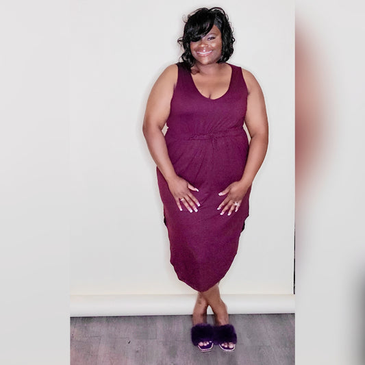 Midi Drawstring Dress