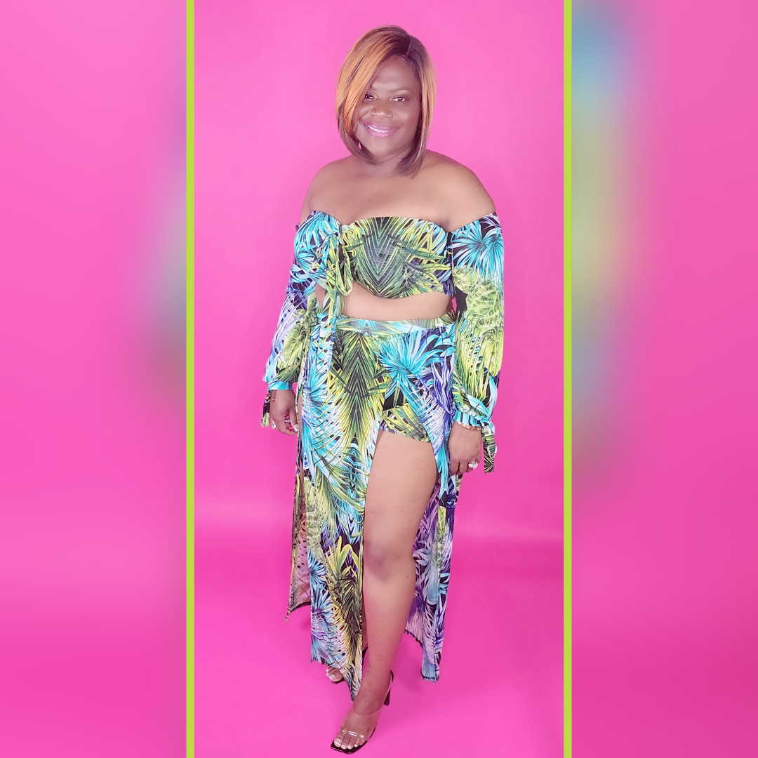 Tropicana 2pc Skirt Set