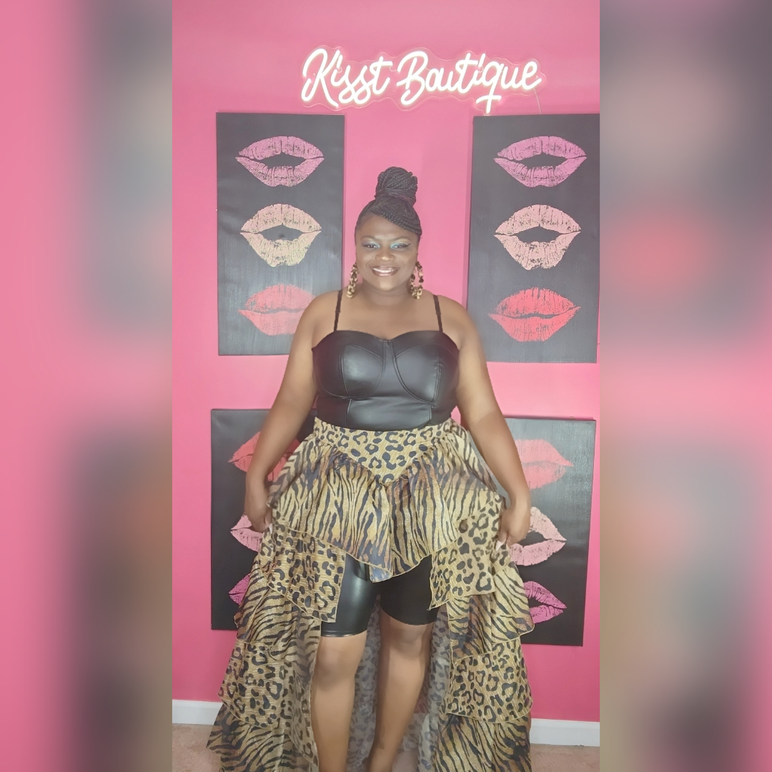 Blissful Leopard Skirt