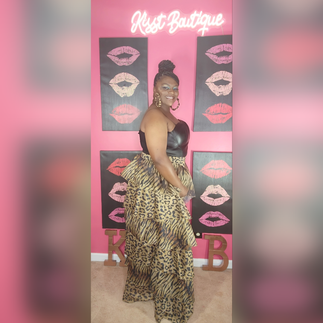 Blissful Leopard Skirt