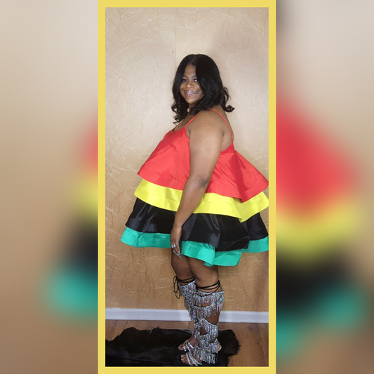 Jamaican Me Crazy Baby Doll dress