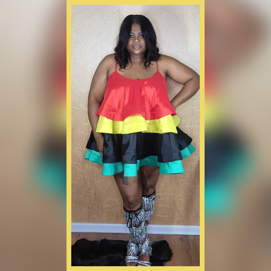 Jamaican Me Crazy Baby Doll dress